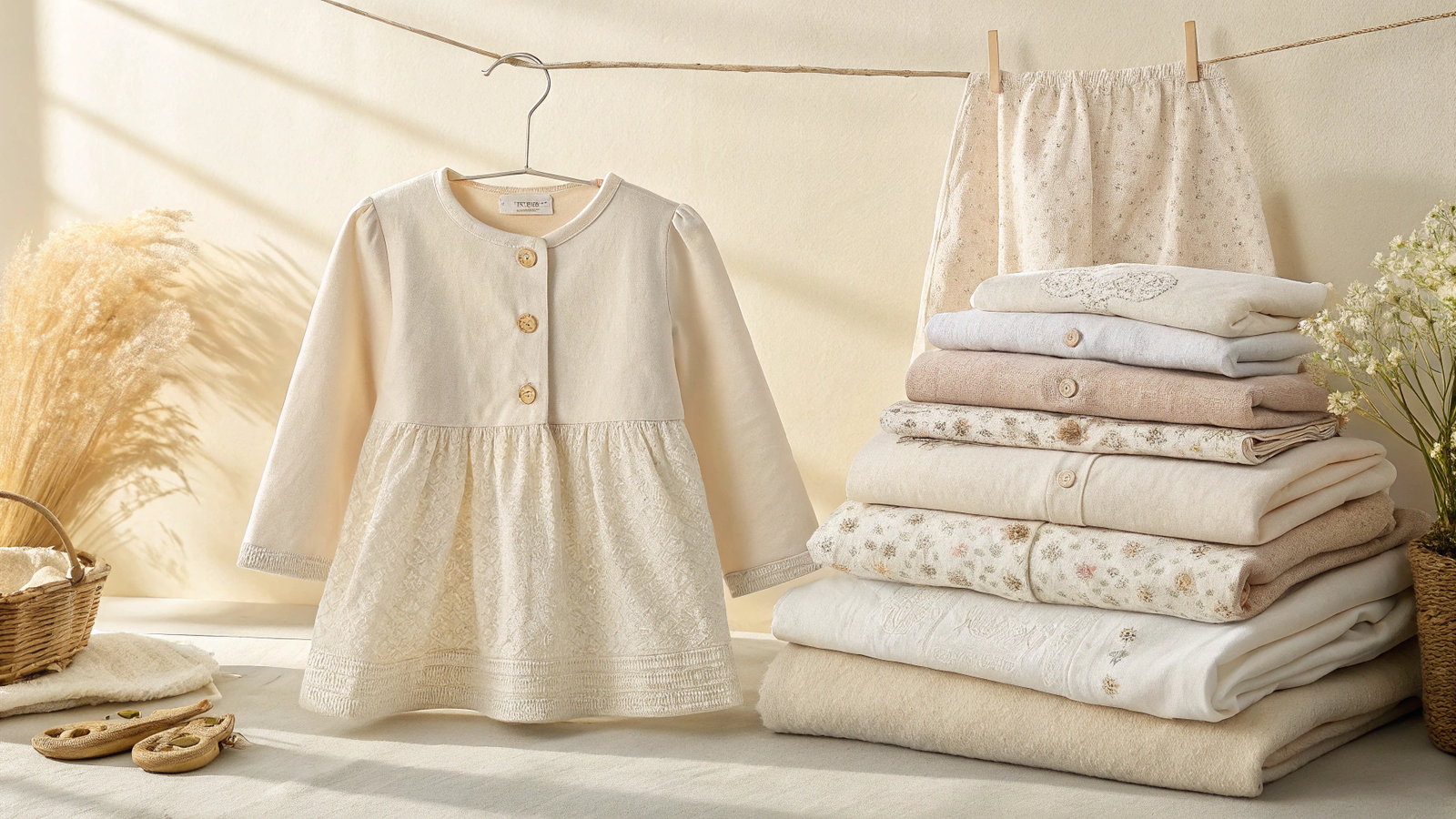 Children's apparel manufacturing background